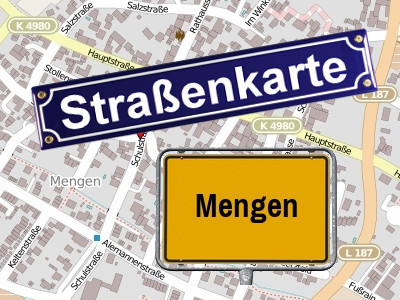 Strassenkarte-Mengen